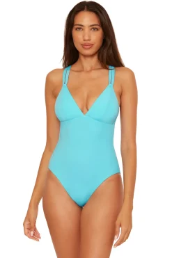 Becca by Rebecca Virtue Plunge|One Pieces-Abigail Reversible One Piece Swimsuit