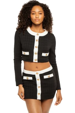 L'Agence Matching Sets|Tops-Adaline Colorblock Swim Cardigan