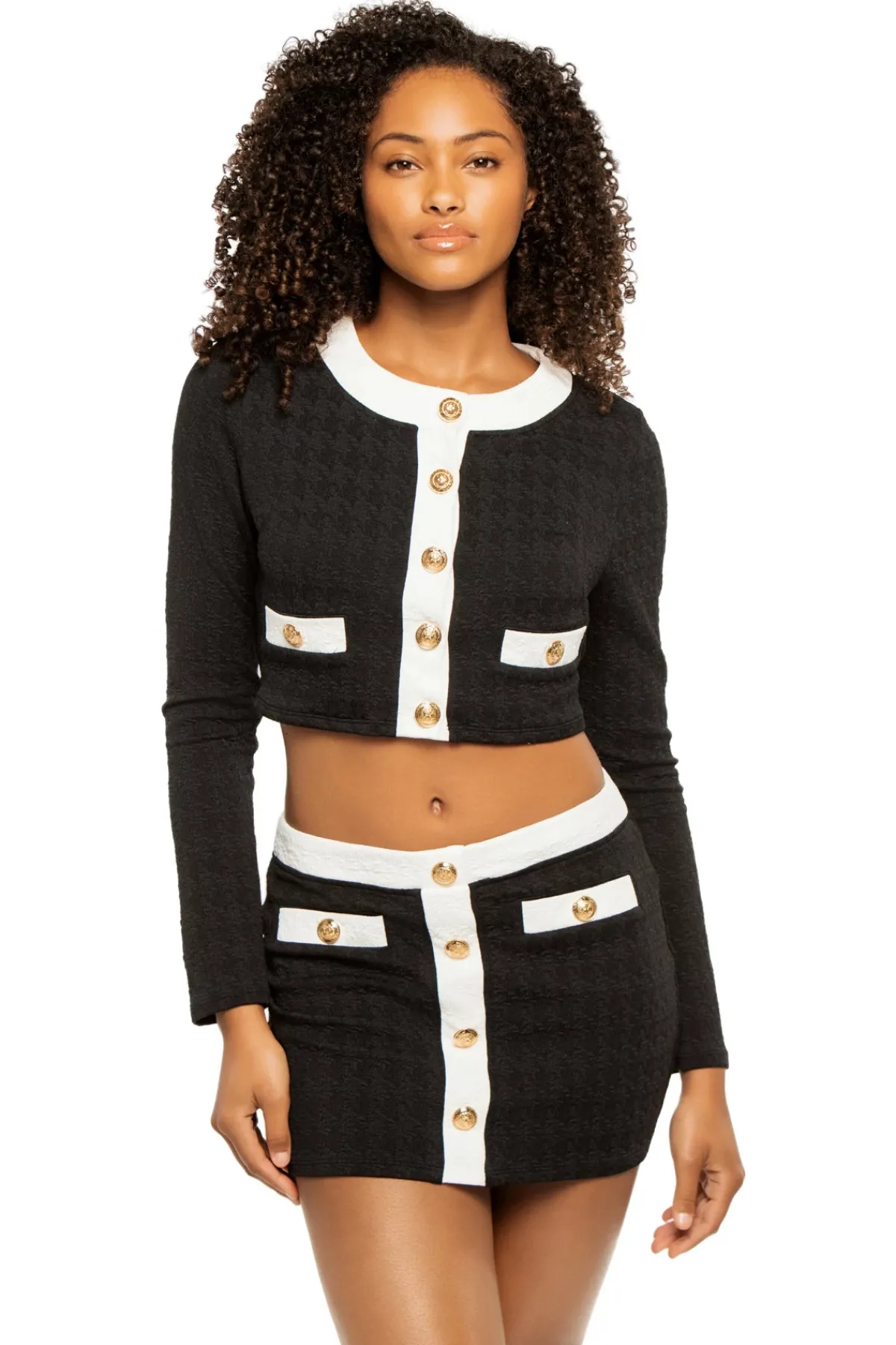 L'Agence Matching Sets|Tops-Adaline Colorblock Swim Cardigan
