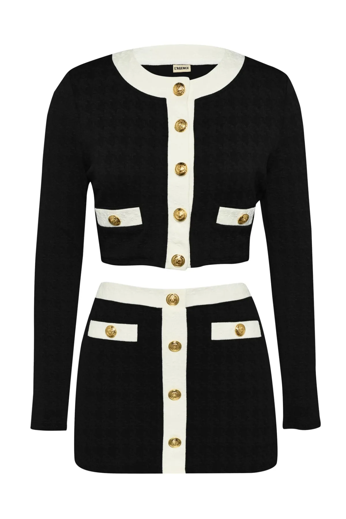 L'Agence Matching Sets|Tops-Adaline Colorblock Swim Cardigan