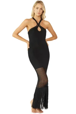 PQ Swim Sundresses-Adrienna Crochet Maxi Dress