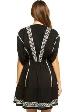 Lemlem Sundresses-Alem Plunge Mini Dress