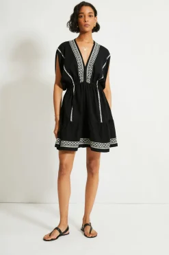 Lemlem Sundresses-Alem Plunge Mini Dress