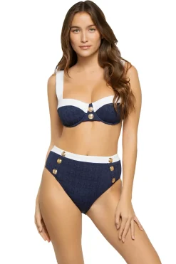 L'Agence Bralette|Bikinis-Alexandria Colorblock Bikini Top