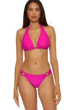 Becca by Rebecca Virtue Triangle|Halter-Allie Halter Bikini Top (D+ Cup)