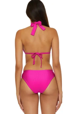 Becca by Rebecca Virtue Triangle|Halter-Allie Halter Bikini Top (D+ Cup)