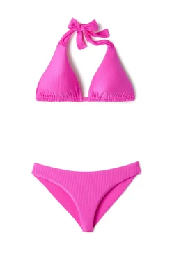 Becca by Rebecca Virtue Triangle|Halter-Allie Halter Bikini Top (D+ Cup)