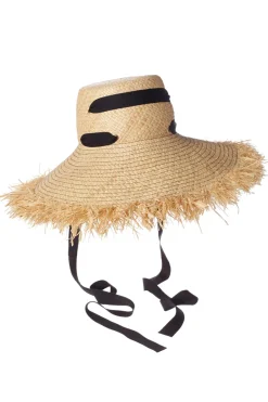 Lola Hats Hats-Alpargatas Ribbon Fringe Sun Hat