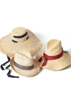 Lola Hats Hats-Alpargatas Ribbon Fringe Sun Hat