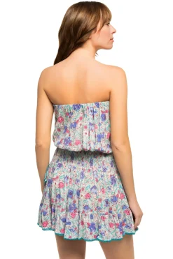 Poupette St Barth Sundresses-Ambra V Strapless Mini Dress