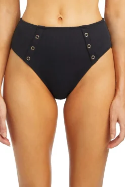 Robin Piccone High Waist|Bikinis-Amy Ribbed High Waist Bikini Bottom