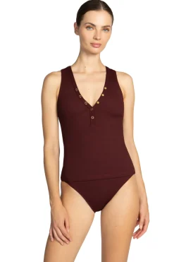 Robin Piccone Tank|Tankinis-Amy Ribbed Tankini Top