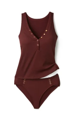 Robin Piccone Tank|Tankinis-Amy Ribbed Tankini Top