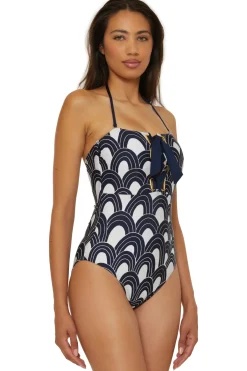 Trina Turk Halter|Bandeau-Arches One Piece Swimsuit