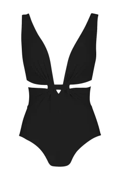 Karla Colletto Plunge|One Pieces-Arlo Plunge One Piece Swimsuit