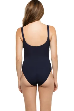 Karla Colletto Plunge|One Pieces-Arlo Underwire One Piece Swimsuit