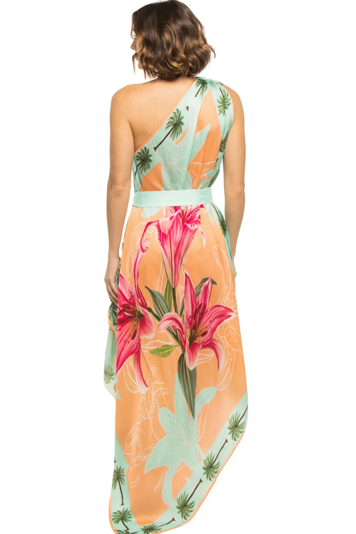 Verandah Sundresses-Asymmetrical Maxi Dress
