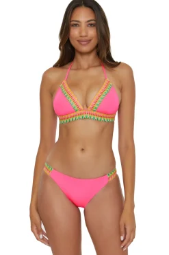 Becca by Rebecca Virtue Halter|Bikinis-Avery Banded Halter Bikini Top