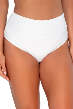 Sunsets High Waist|Bikinis-Banded Foldover High Waist Bikini Bottom