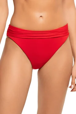 Cerulean Sea Hipster|Bikinis-Banded Hipster Bikini Bottom