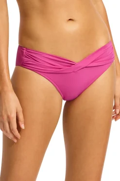 Seafolly Hipster|Bikinis-Banded Hipster Bikini Bottom