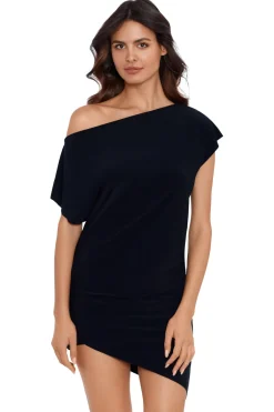 Magicsuit Sundresses-Bateau Asymmetrical Mini Dress