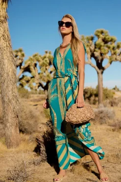 Verandah Sundresses-Beaded Caftan Dress