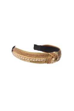 Cara Couture Hair Accessories-Beaded Knot Headband