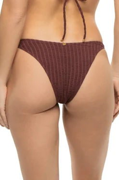 Despi Brazilian / Cheeky|Bikinis-Beaded Ring Tab Side Brazilian Bikini Bottom