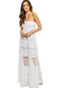 Temptation Positano Sundresses-Belem Embroidered Strapless Maxi Dress