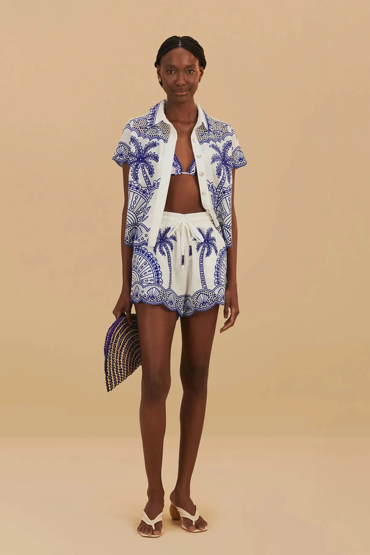 Farm Rio Matching Sets|Tops-Palm Tree Shirt