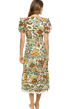 Farm Rio Sundresses-Botanicals Midi Dress
