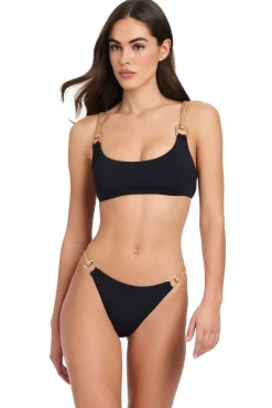 Red Carter Bralette|Bikinis-Braided Bralette Bikini Top