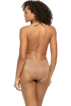 Vitamin A Halter|Plunge-Brena Halter One Piece Swimsuit