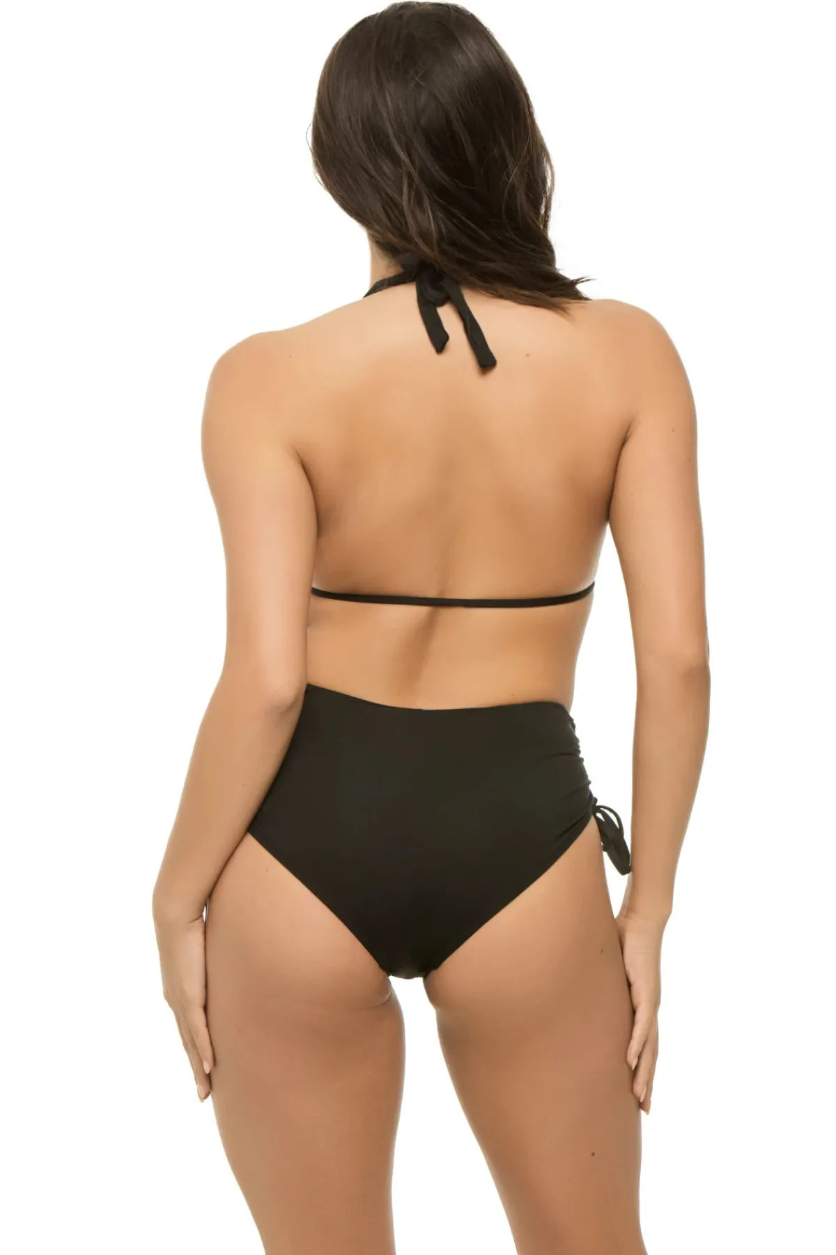 Vitamin A Halter|Plunge-Brena Halter Plunge One Piece Swimsuit