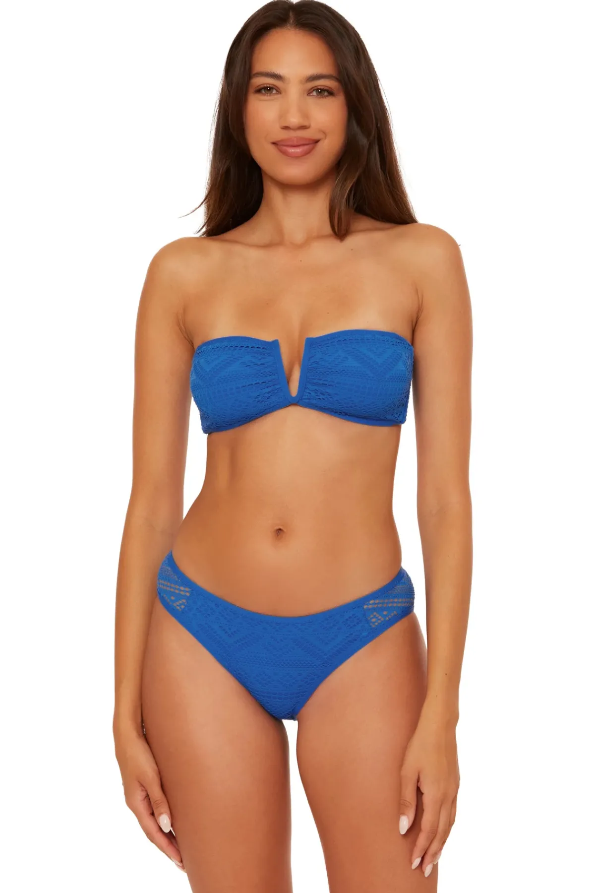 Becca by Rebecca Virtue Halter|Bandeau-Brinley Bandeau Bikini Top