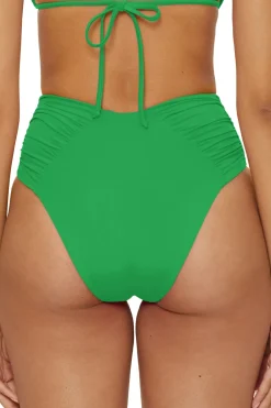 Becca by Rebecca Virtue High Leg|High Waist-Brinley High Waist Bikini Bottom