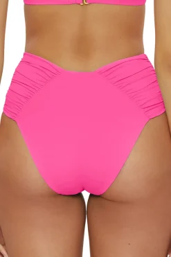 Becca by Rebecca Virtue High Leg|High Waist-Brinley High Waist Bikini Bottom