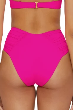 Becca by Rebecca Virtue High Leg|High Waist-Brinley High Waist Bikini Bottom