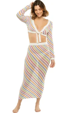 Capittana Tops-Bruna Stripes Knitted Top