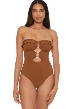 Soluna Halter|Bandeau-Buckle Up One Piece Swimsuit