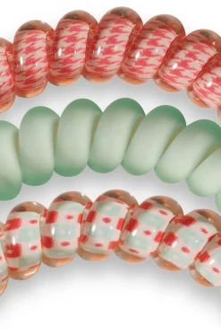 Teleties Hair Accessories-Calming Coral 3-Pack Hair Ties