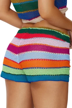 PQ Swim Bottoms-Bree Boho Crochet Shorts
