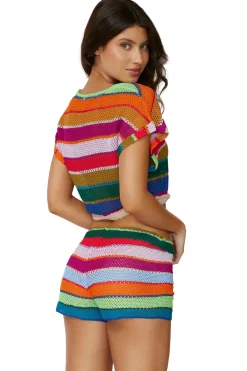 PQ Swim Tops-Renee Crochet Crop Top