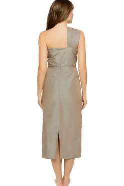 Just Bee Queen Sundresses-Carmela Asymmetrical Midi Dress