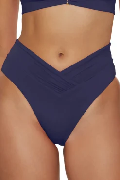 Becca by Rebecca Virtue High Leg|High Waist-Carolina High Waist Bikini Bottom