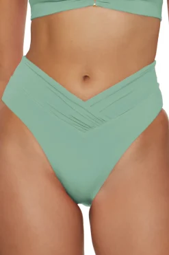 Becca by Rebecca Virtue High Leg|High Waist-Carolina High Waist Bikini Bottom