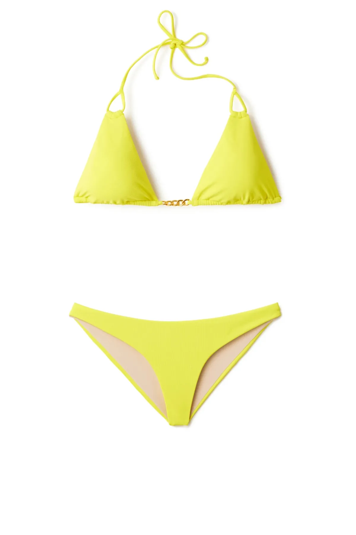 PQ Swim Triangle|Halter-Chain Triangle Bikini Top
