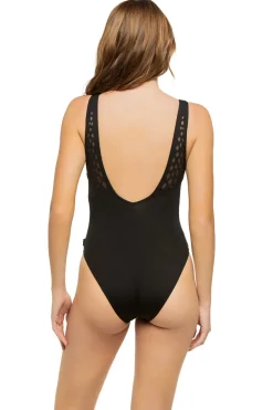 Shan Plunge|One Pieces-Charlie Rose V-Neck One Piece Swimsuit