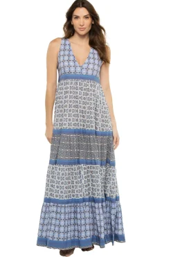 Ro's Garden Sundresses-Chennai Ruffle Maxi Dress